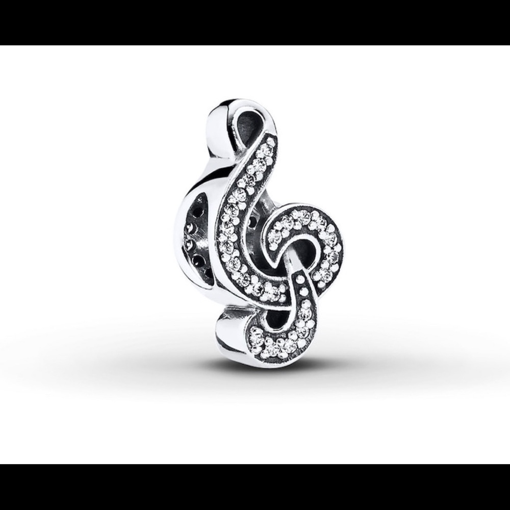 Pandora Silver Treble Clef Charm